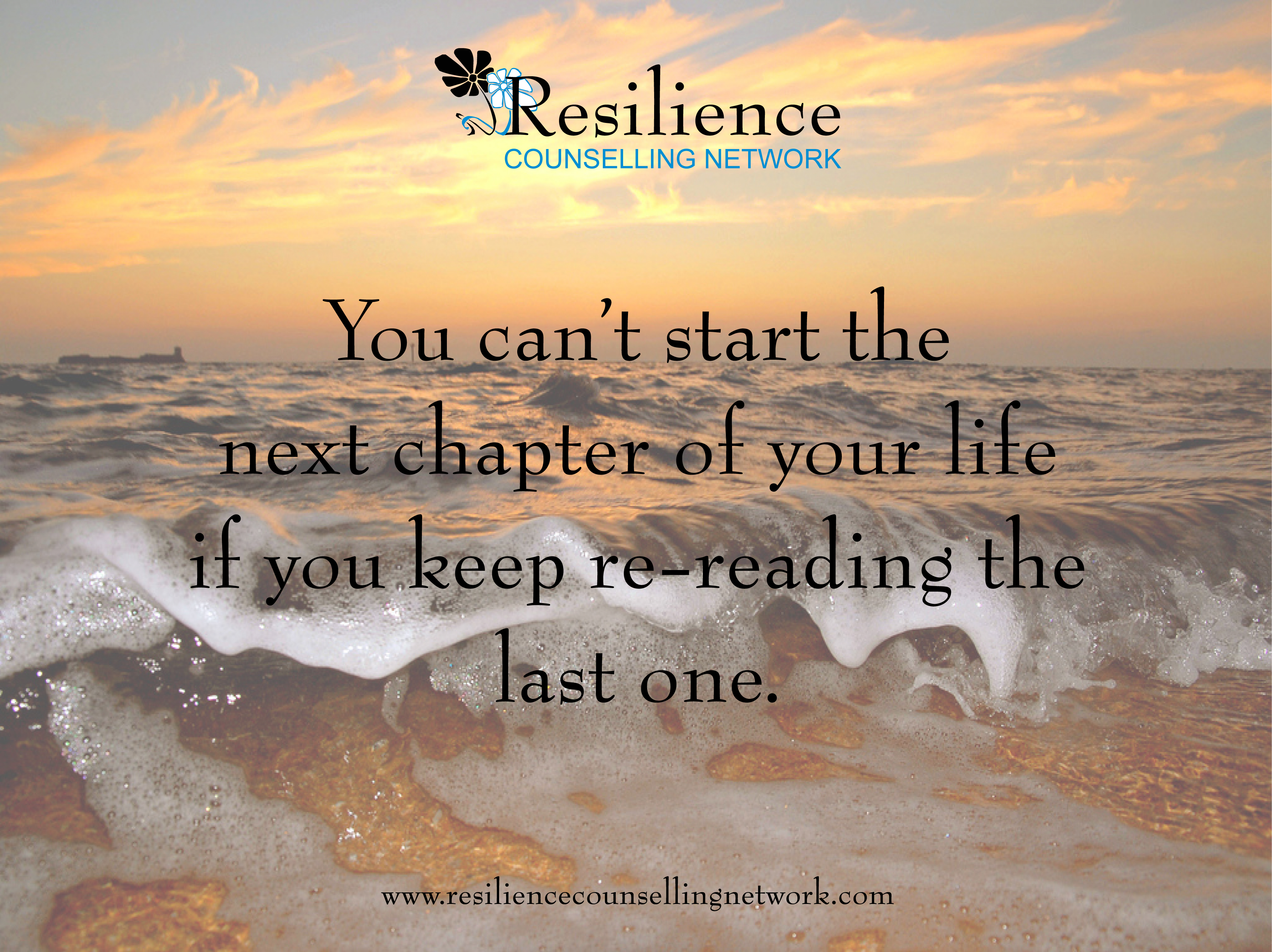 You can’t start the next chapter…
