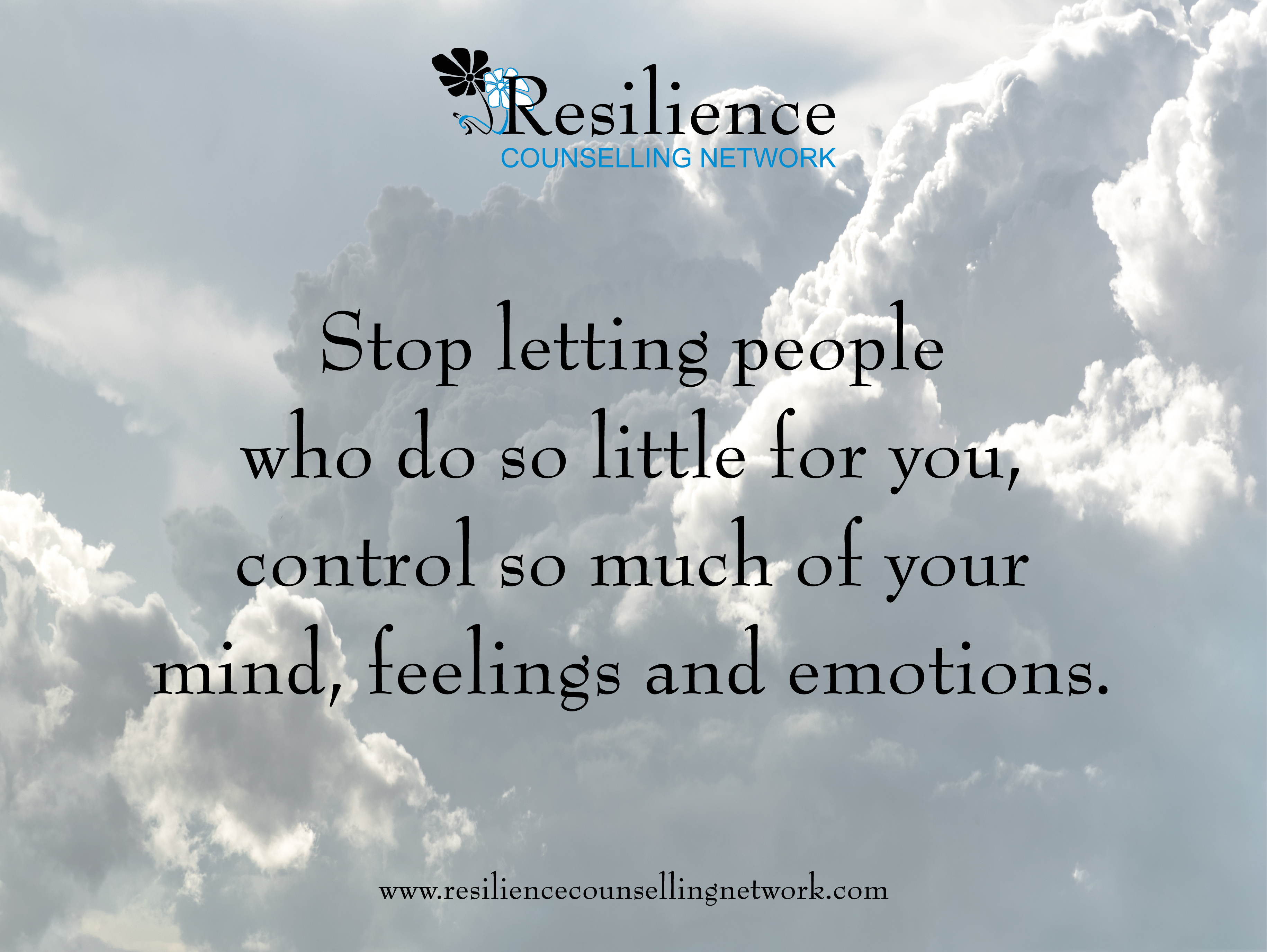 Stop letting people…